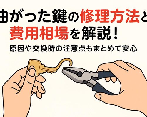 06曲がった 鍵 修理